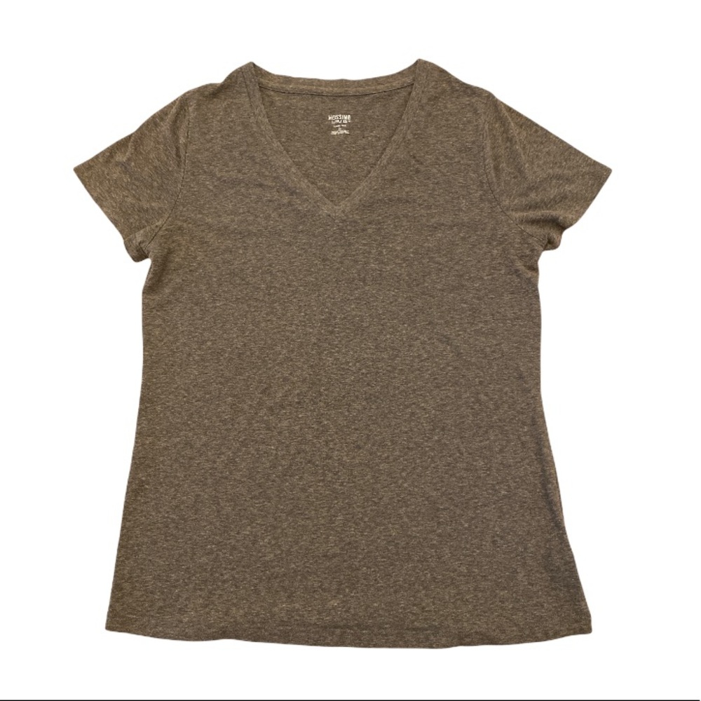 Mossimo Supply Co Short Sleeve Olive Army Green V Neck Tee Shirt